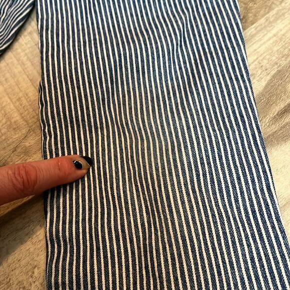 Mini Boden railroad stripe heart pocket elastic waist jeans size 6 - Picture 8 of 8